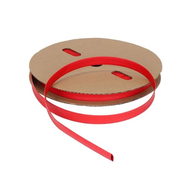 Kable Kontrol 3:1 Heat Shrink Tubing - Single Wall - 1/4" Inside Diameter - 250 Ft Spool - Red hs3374-sp-red